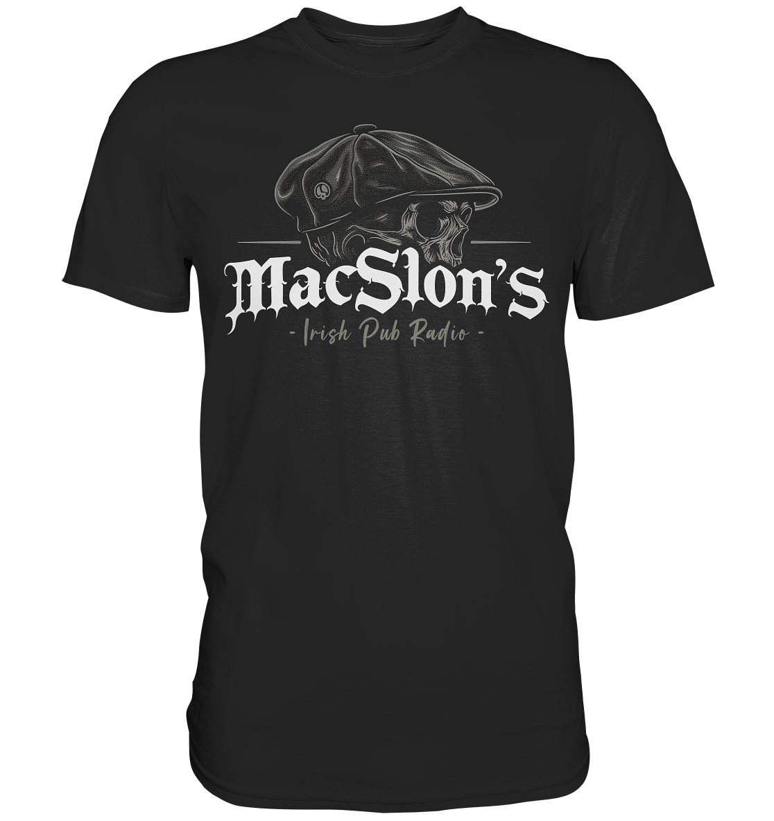 MacSlon's Irish Pub Radio "Flatcap-Skull I"  - Premium Shirt