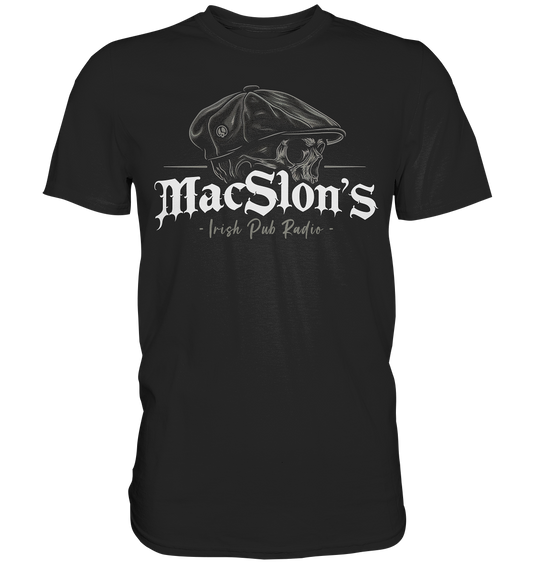 MacSlon's Irish Pub Radio "Flatcap-Skull I"  - Premium Shirt