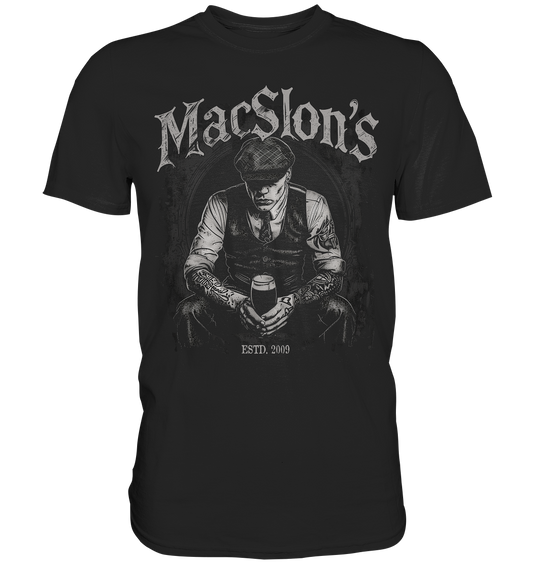 MacSlon's "Estd. 2009 / Drinking Guy I" - Premium Shirt