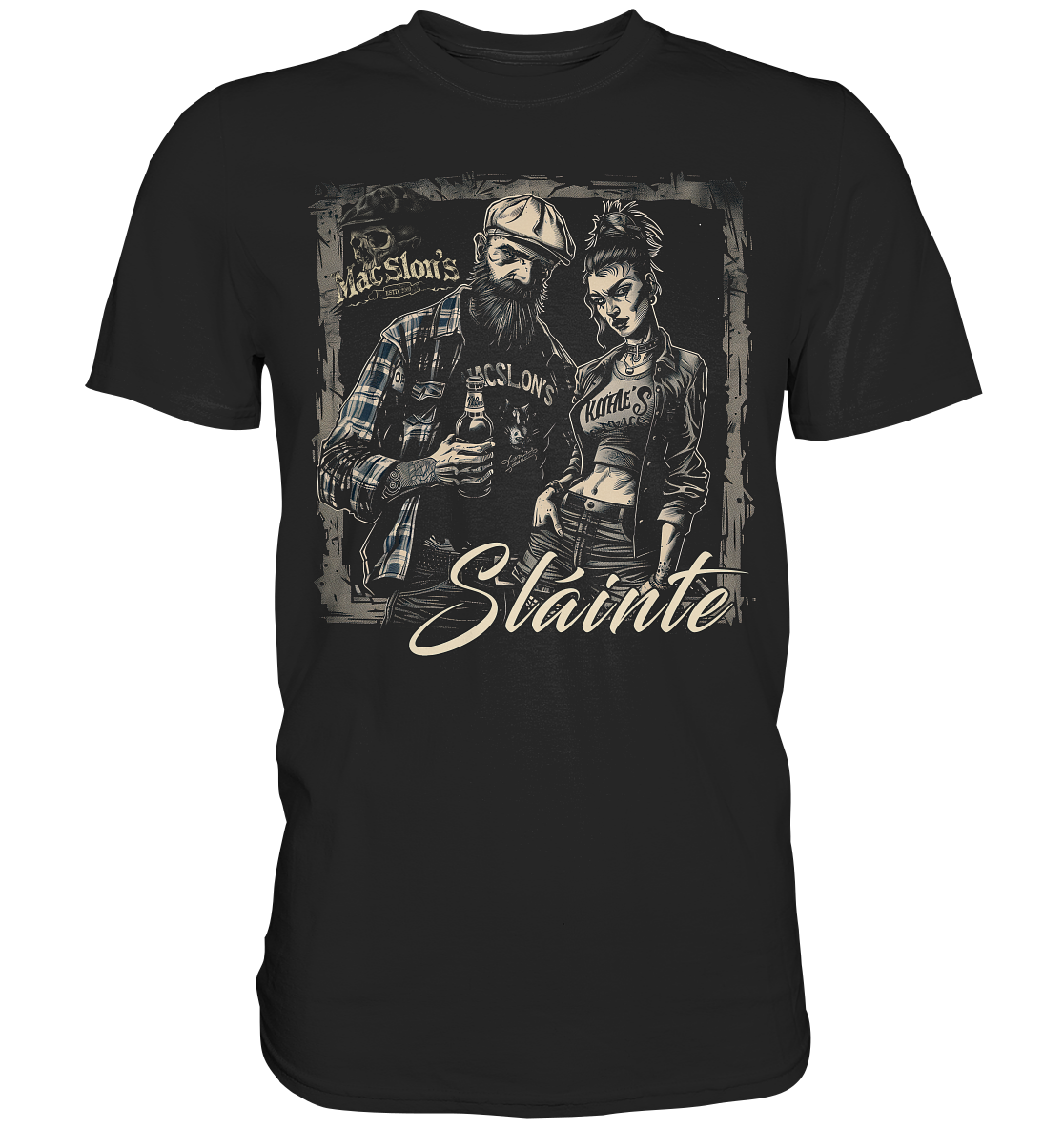 Sláinte "Couple Of Punks I" - Premium Shirt