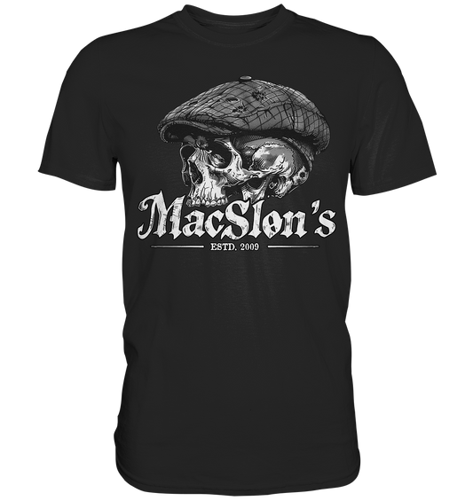 MacSlon's "Estd. 2009 / Flatcap-Skull IX" - Premium Shirt