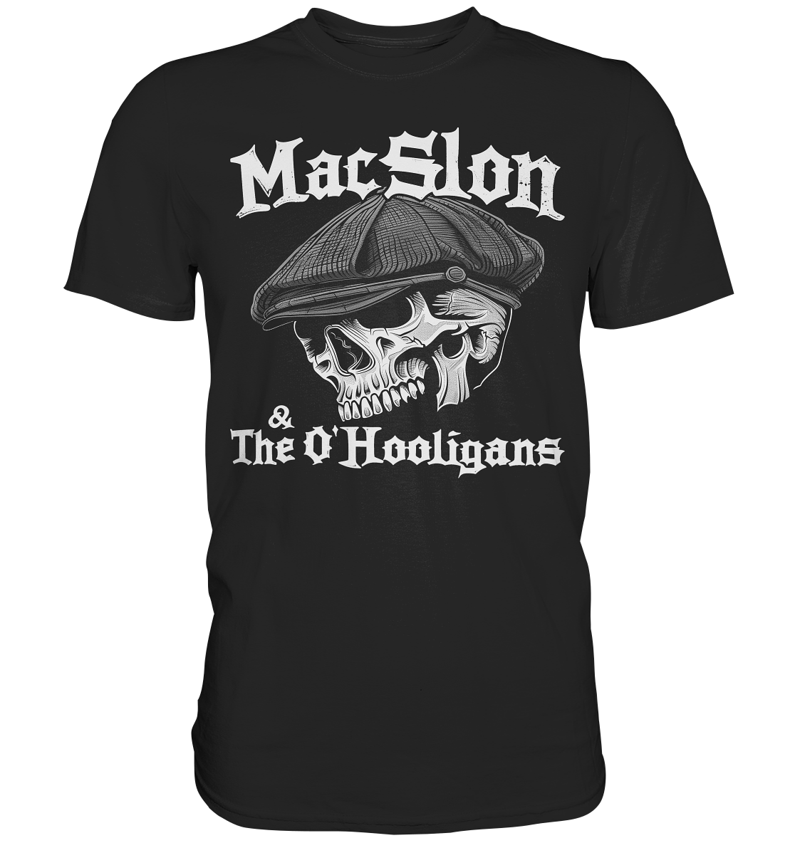 MacSlon & The O'Hooligans "Flatcap-Skull I" - Premium Shirt