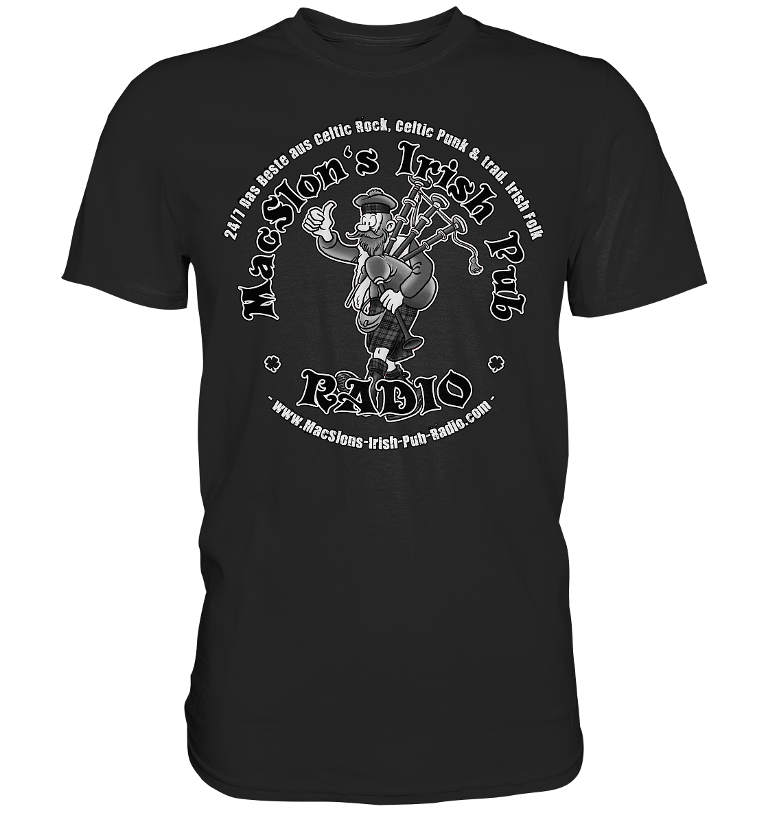 MacSlon's Radio "24/7 - Scotsman Logo" - Premium Shirt