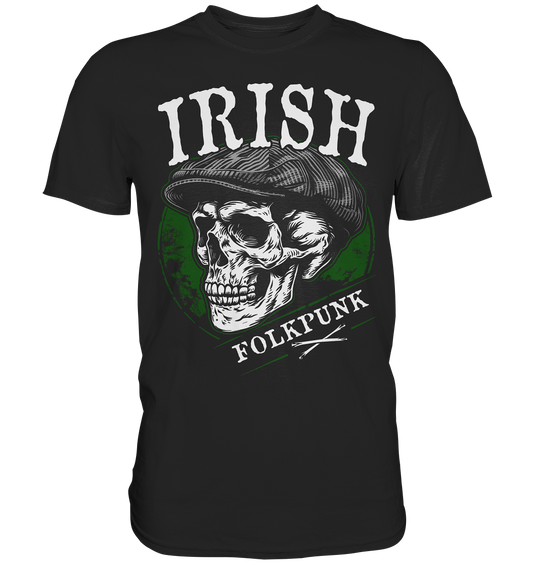 Irish Folkpunk "Flatcap-Skull I" - Premium Shirt