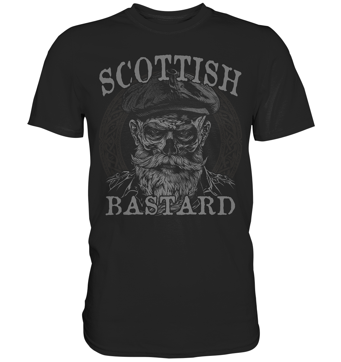 Scottish Bastard "Flatcap Skull I" - Premium Shirt