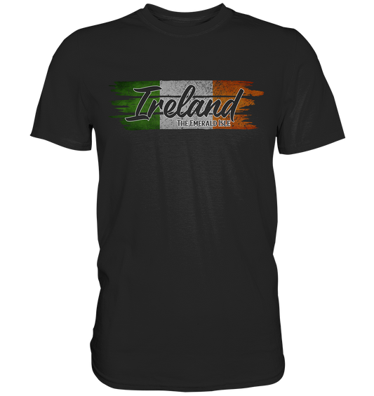 Ireland "The Emerald Isle / Flag" - Premium Shirt