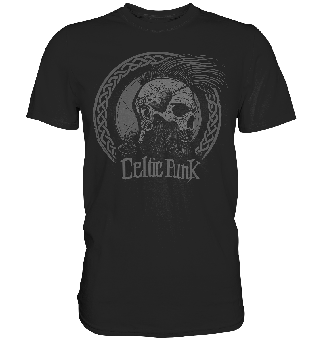 Celtic Punk "Skull / Circle II" - Premium Shirt