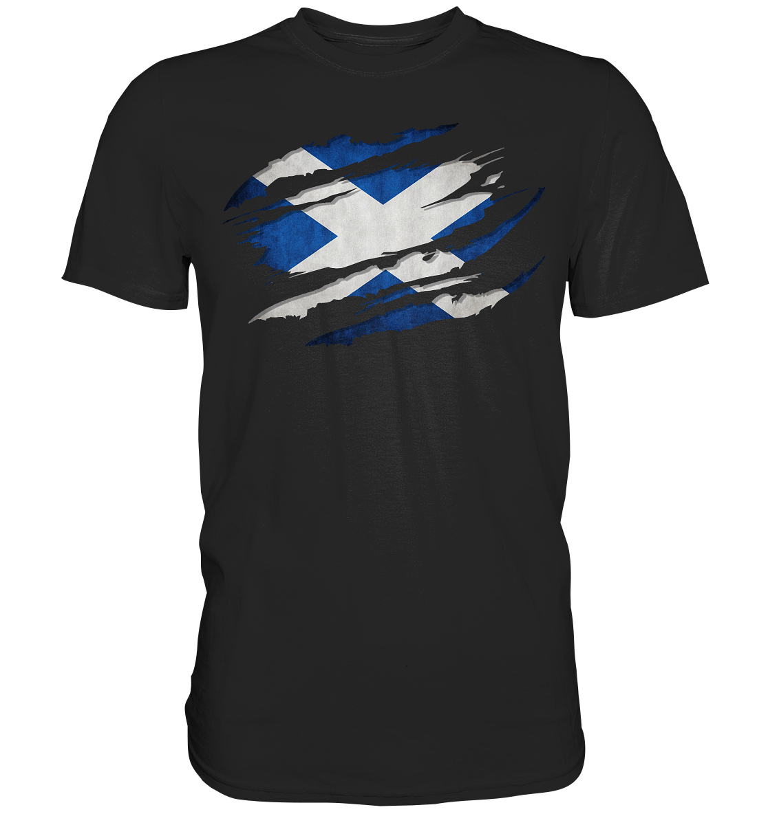 Scotland "Flag Scratch" - Premium Shirt