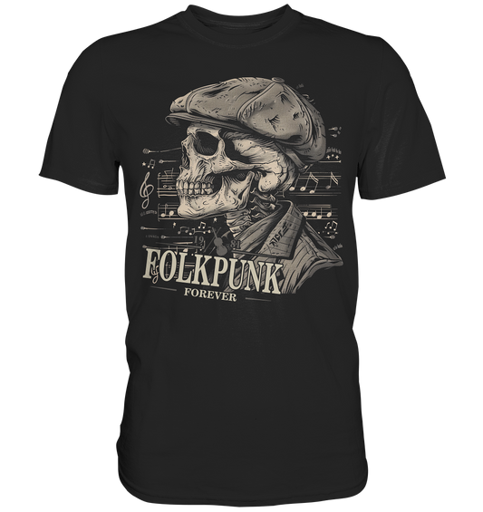 Folkpunk "Forever / Flatcap-Skull I" - Premium Shirt