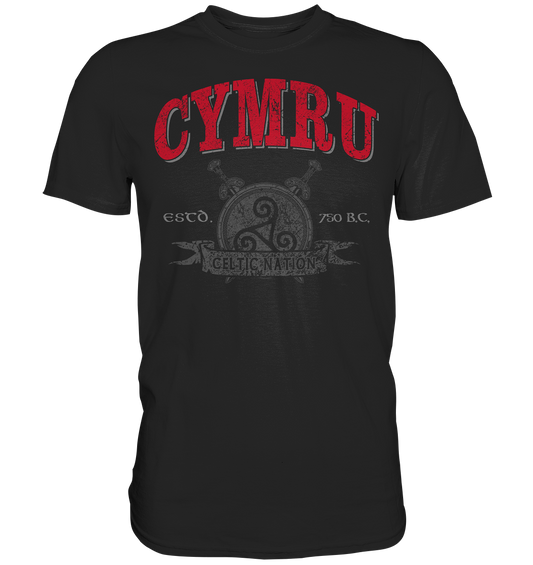 Cymru "Celtic Nation" - Premium Shirt