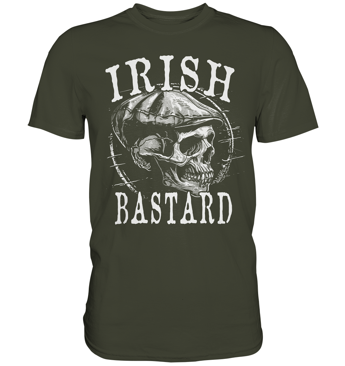 Irish Bastard "Flatcap-Skull I" - Premium Shirt