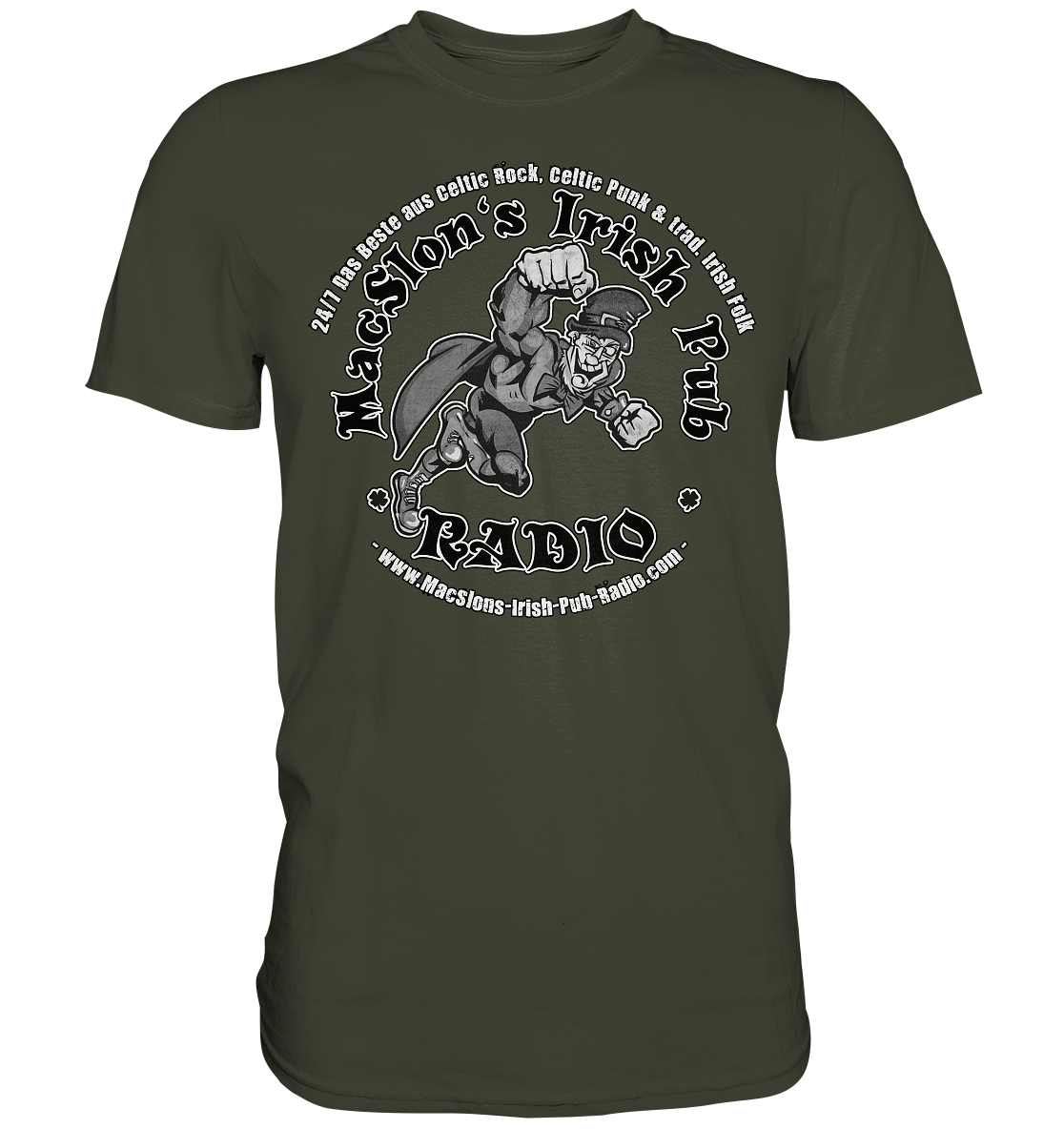 MacSlon's Radio "24/7 - Irish Superhero" - Premium Shirt