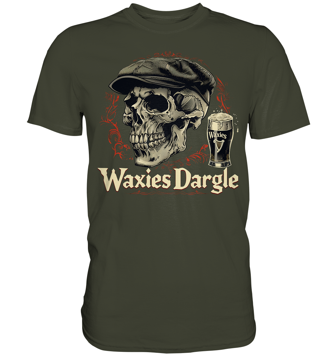 Waxies Dargle "Flatcap / Skull I"  - Premium Shirt