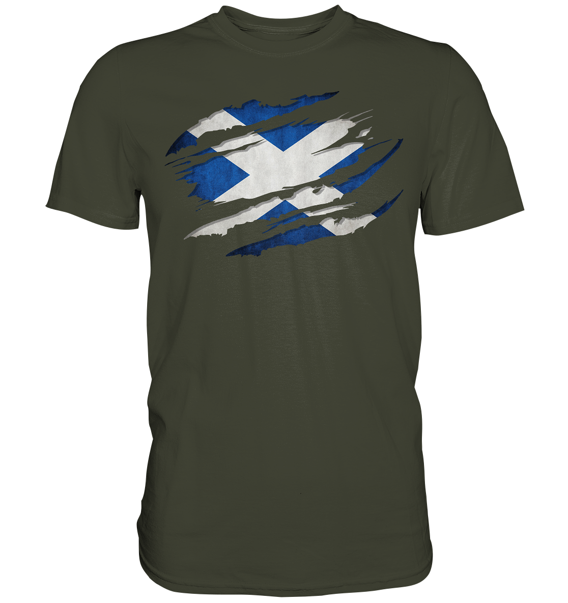 Scotland "Flag Scratch" - Premium Shirt