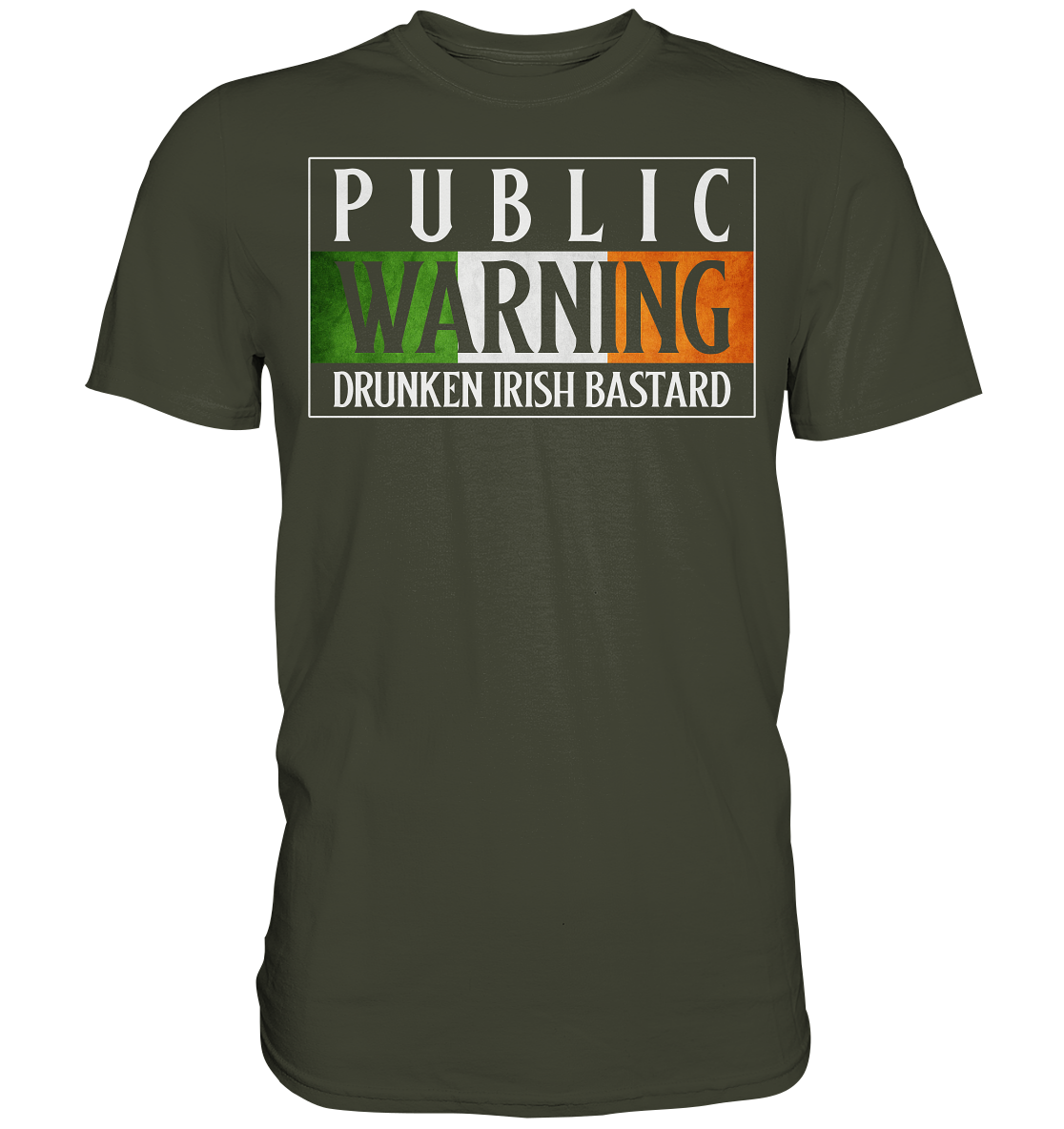 Public Warning "Drunken Irish Bastard" - Premium Shirt