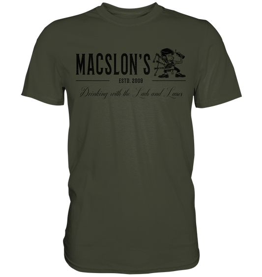 MacSlon's "Drinking With The Lads & Lasses" - Premium Shirt