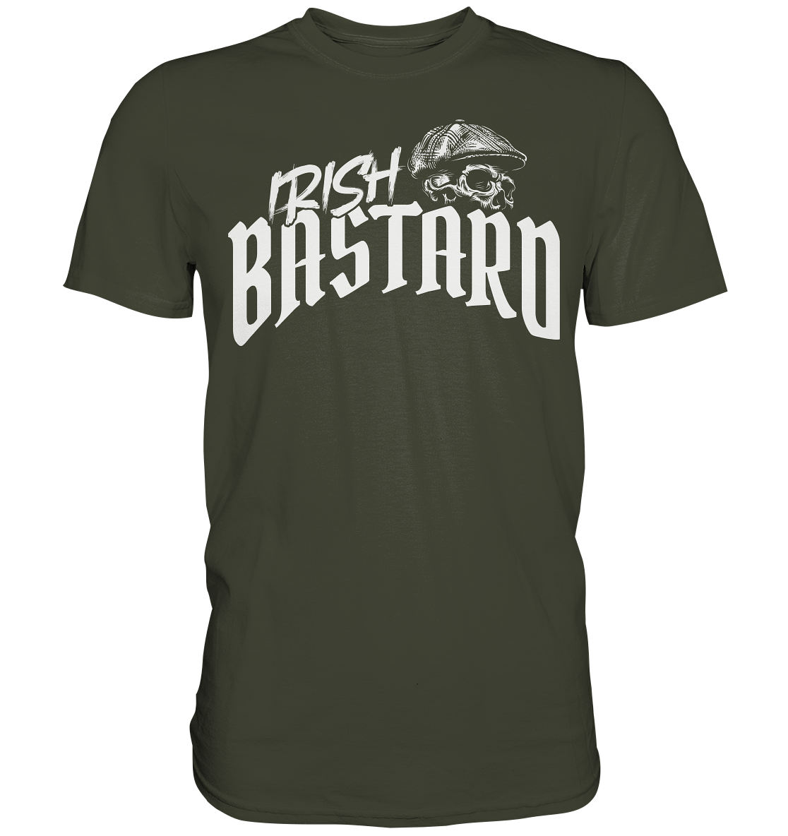 Irish Bastard "Flatcap-Skull V" - Premium Shirt