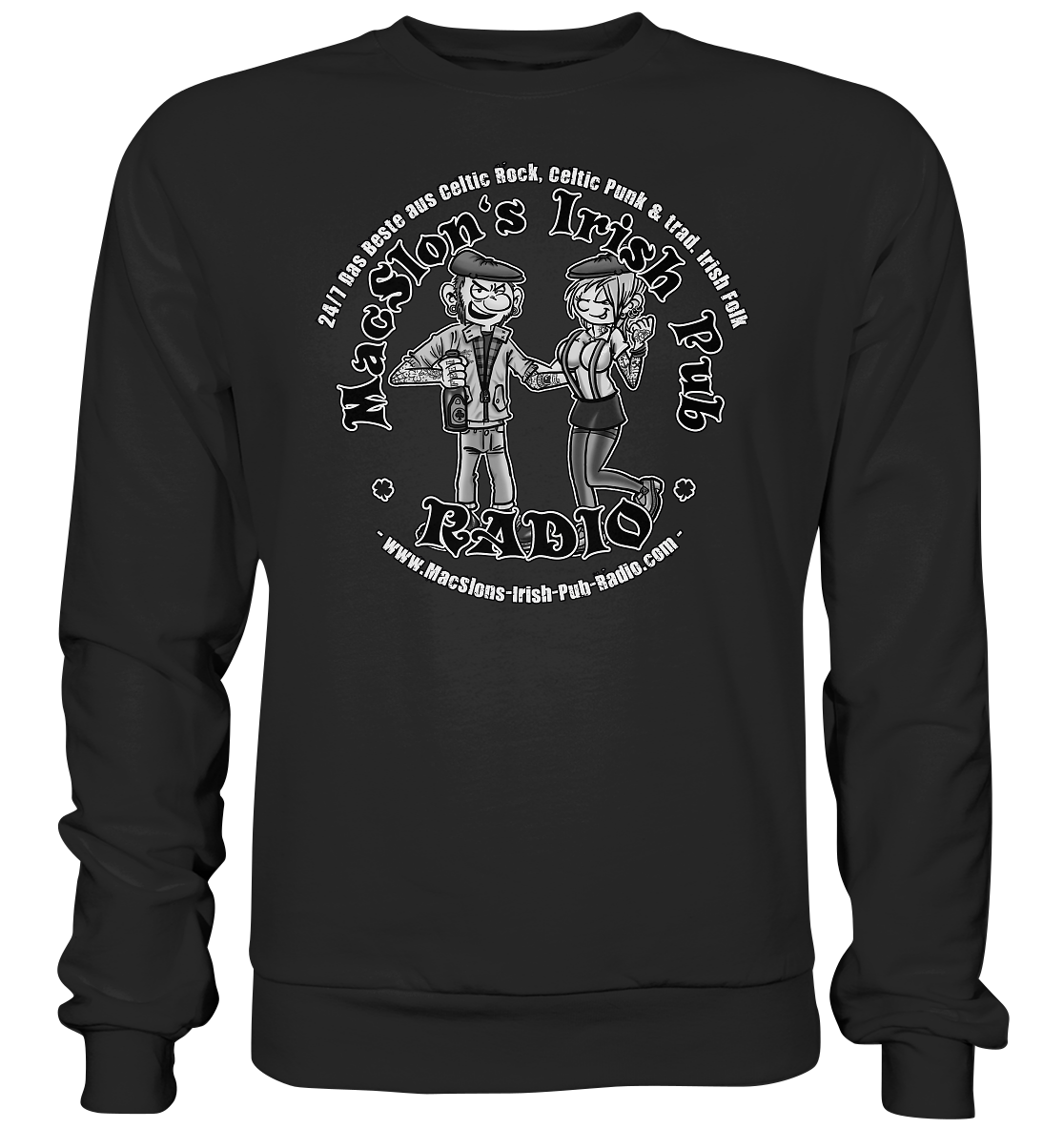 MacSlon's Radio "24/7 - Punk Couple" - Premium Sweatshirt