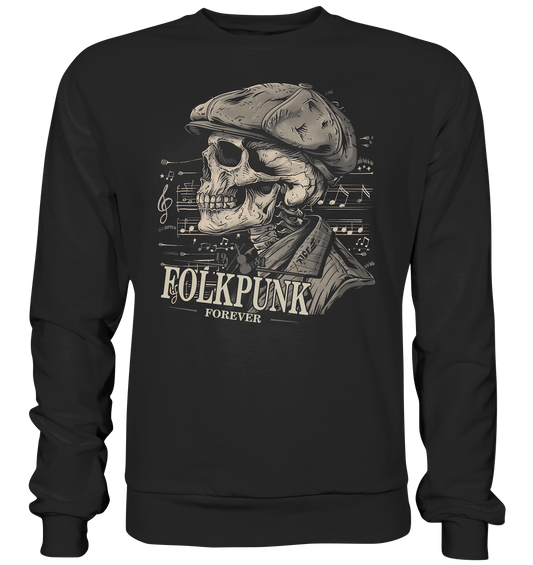 Folkpunk "Forever / Flatcap-Skull I" - Premium Sweatshirt