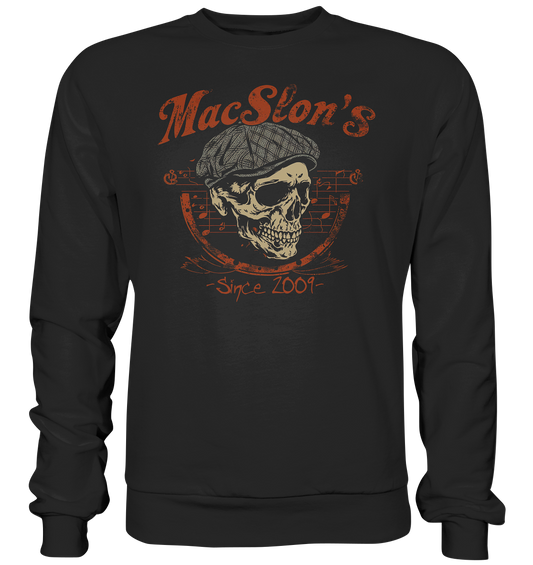 MacSlon's "Since 2009 / Flatcap-Skull I" - Premium Sweatshirt