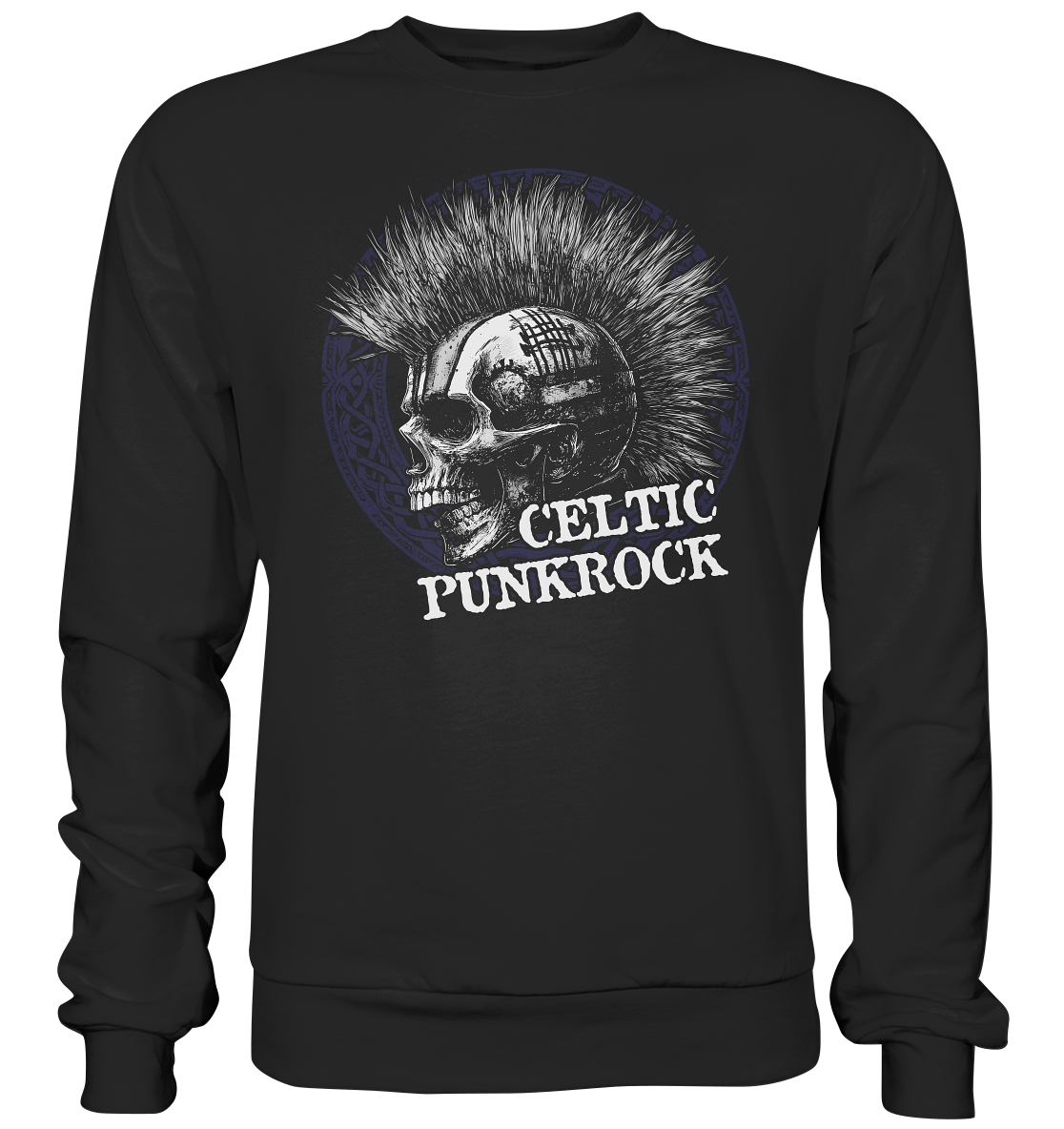 Celtic Punkrock "Mohawk / Skull I" - Premium Sweatshirt