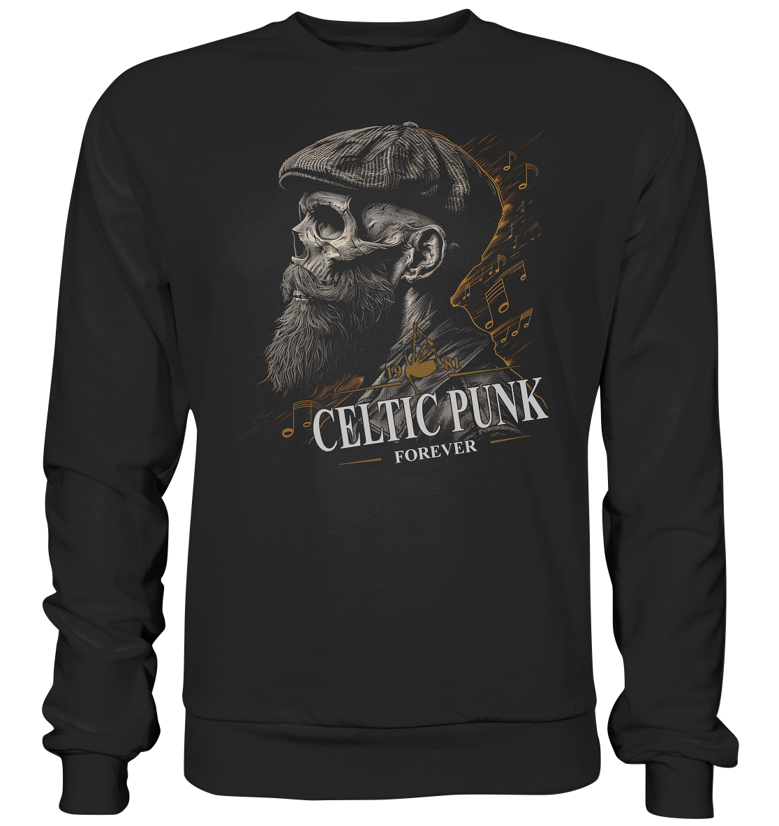 Celtic Punk "Forever / Flatcap-Skull I"  - Premium Sweatshirt