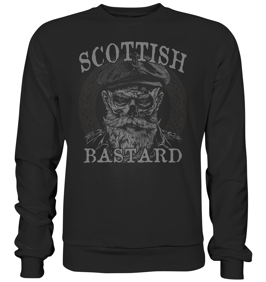 Scottish Bastard "Flatcap Skull I" - Premium Sweatshirt