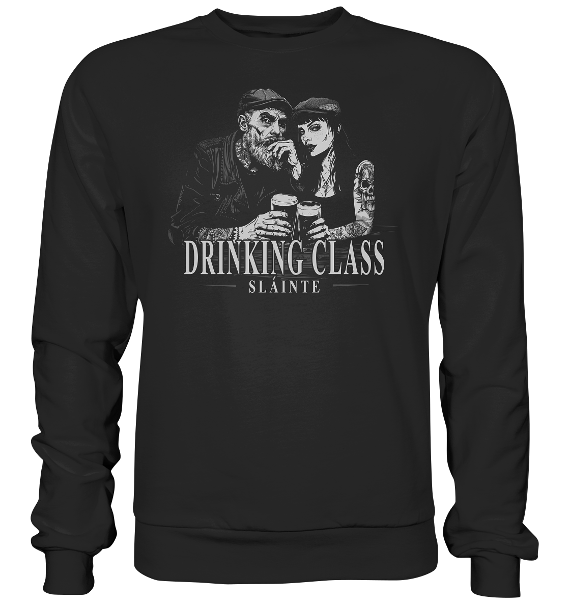 Drinking Class "Sláinte / Irish Pub Couple I" - Premium Sweatshirt