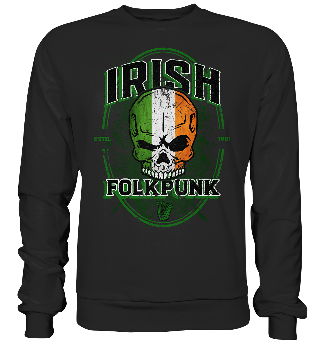 Irish Folkpunk "Skull" - Premium Sweatshirt