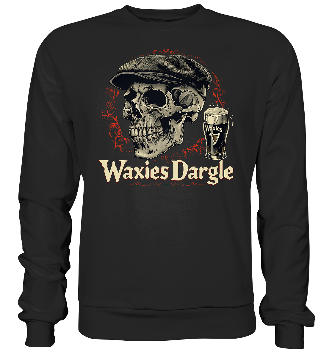 Waxies Dargle "Flatcap / Skull I"  - Premium Sweatshirt