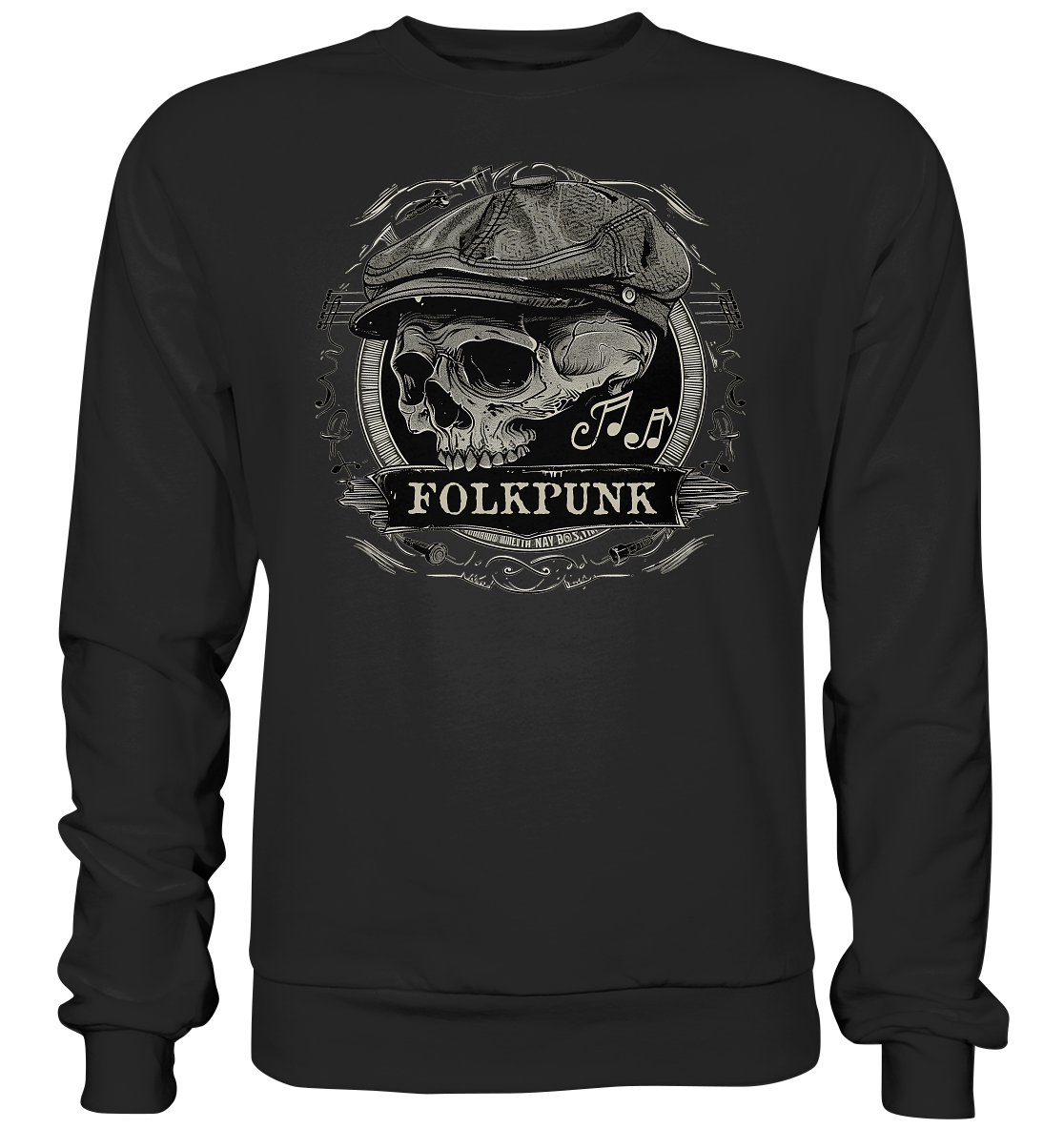 Folkpunk "Flatcap-Skull II"  - Premium Sweatshirt