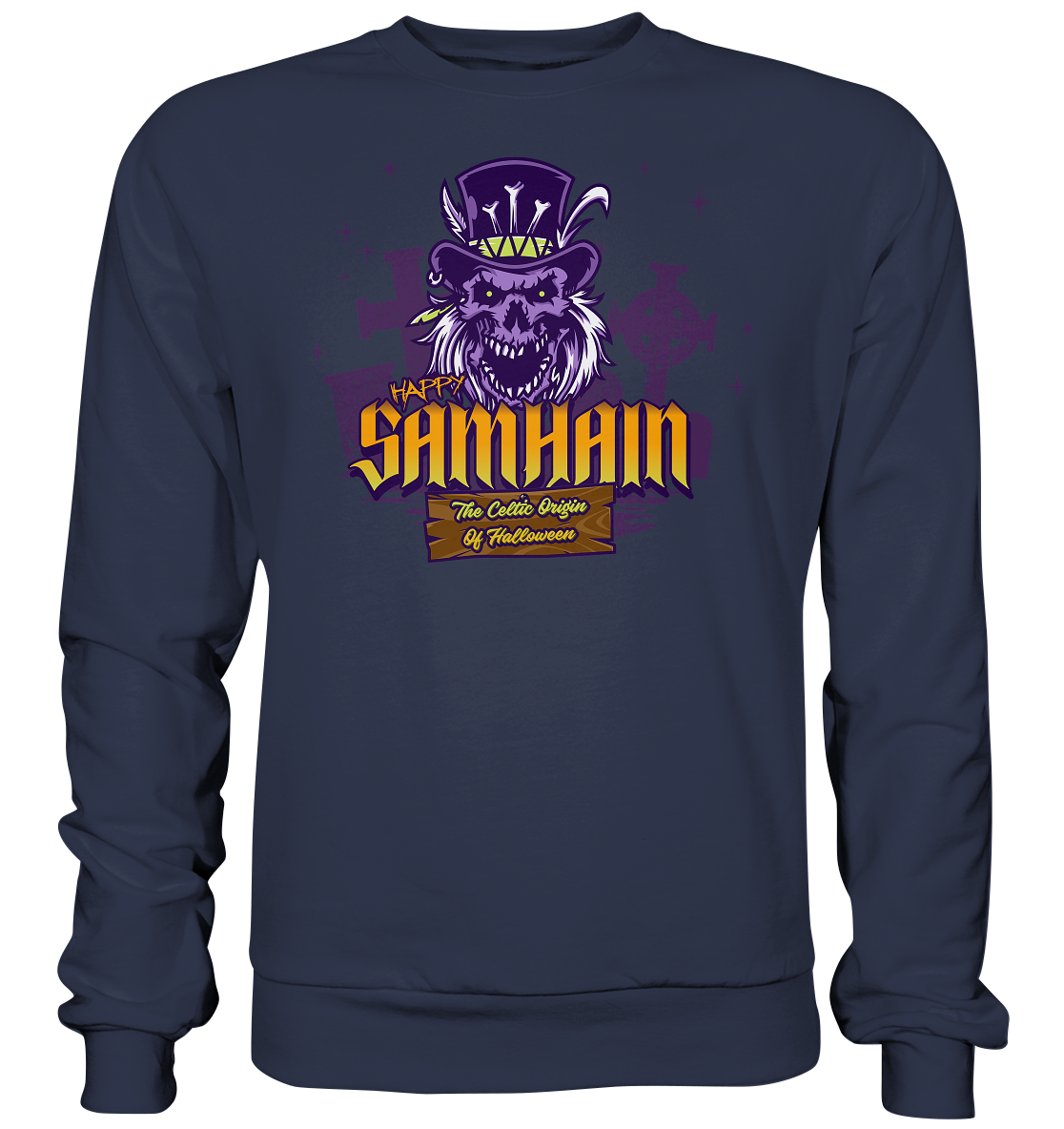 Happy Samhain "The Celtic Origin Of Halloween" - Premium Sweatshirt