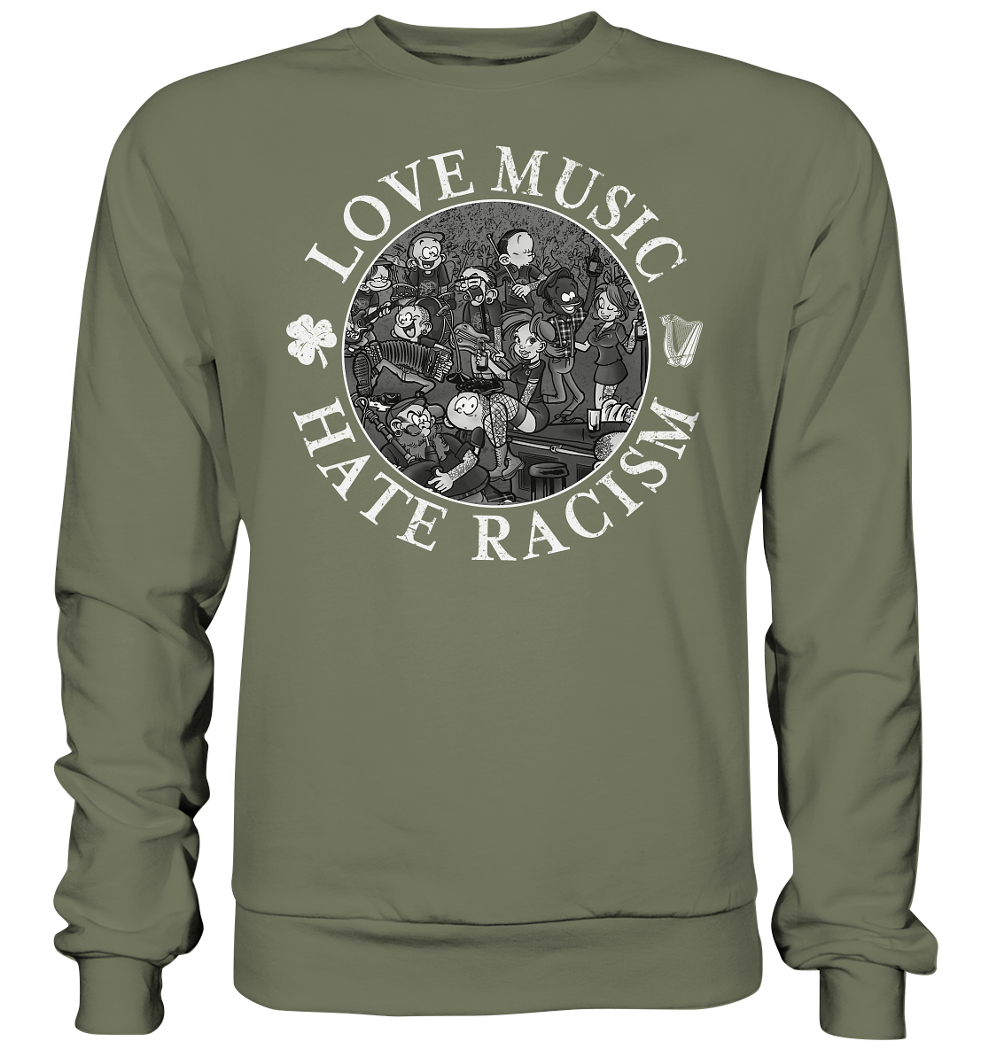 Love Music - Hate Racism "Irish Pub" - Premium Sweatshirt