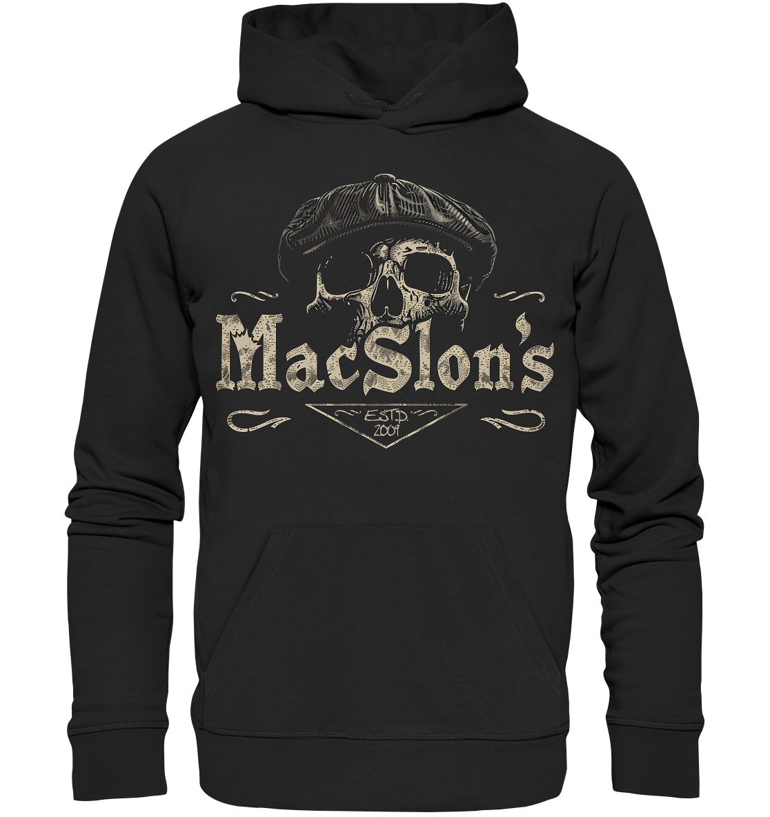 MacSlon's "Estd. 2009 / Flatcap-Skull XIV" - Premium Unisex Hoodie