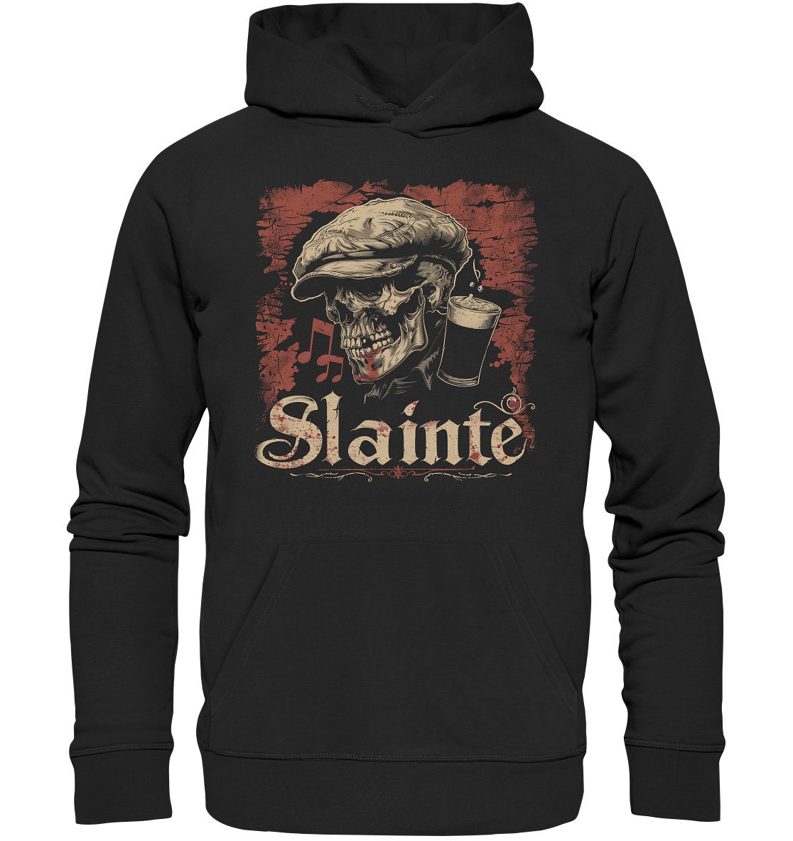 Slainte "Flatcap-Skull II" - Premium Unisex Hoodie