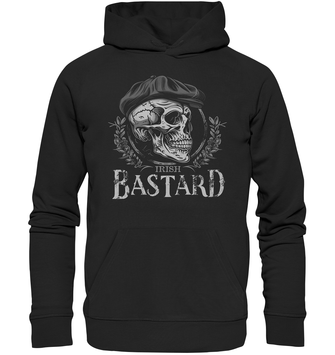 Irish Bastard "Flatcap-Skull III" - Premium Unisex Hoodie