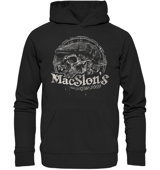 MacSlon's "Estd. 2009 / Flatcap-Skull X"  - Premium Unisex Hoodie