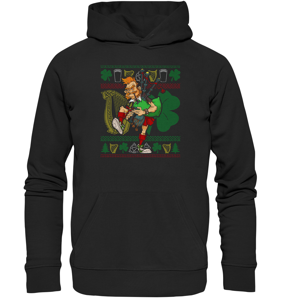 BagPiper (Christmas) - Premium Unisex Hoodie