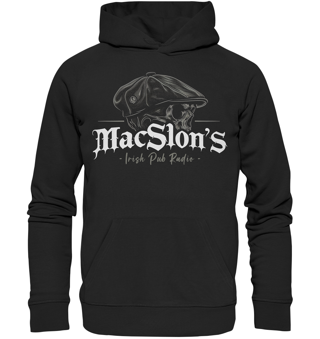 MacSlon's Irish Pub Radio "Flatcap-Skull I"  - Premium Unisex Hoodie