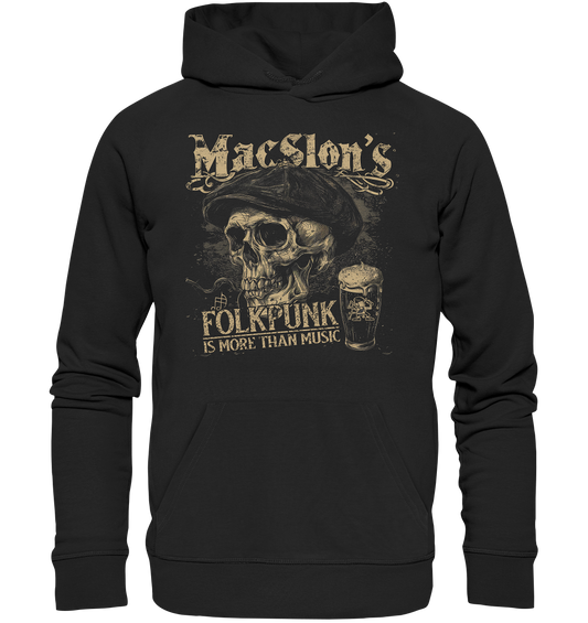 MacSlon's "Folkpunk Is More Than Music / Flatcap-Skull" - Premium Unisex Hoodie