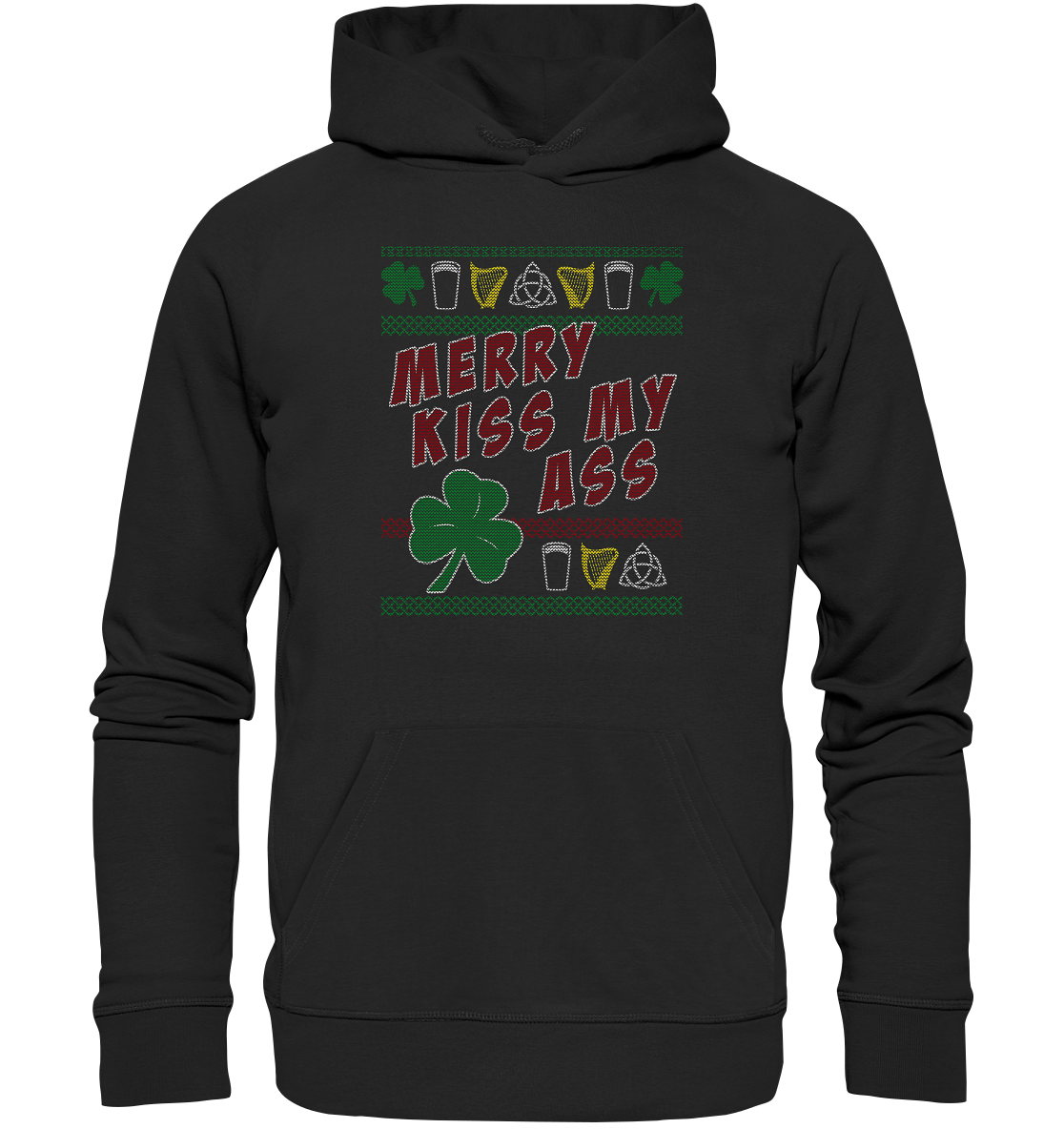 Merry Kiss My Ass (Christmas) - Premium Unisex Hoodie