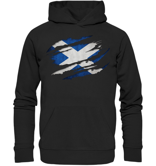 Scotland "Flag Scratch" - Premium Unisex Hoodie