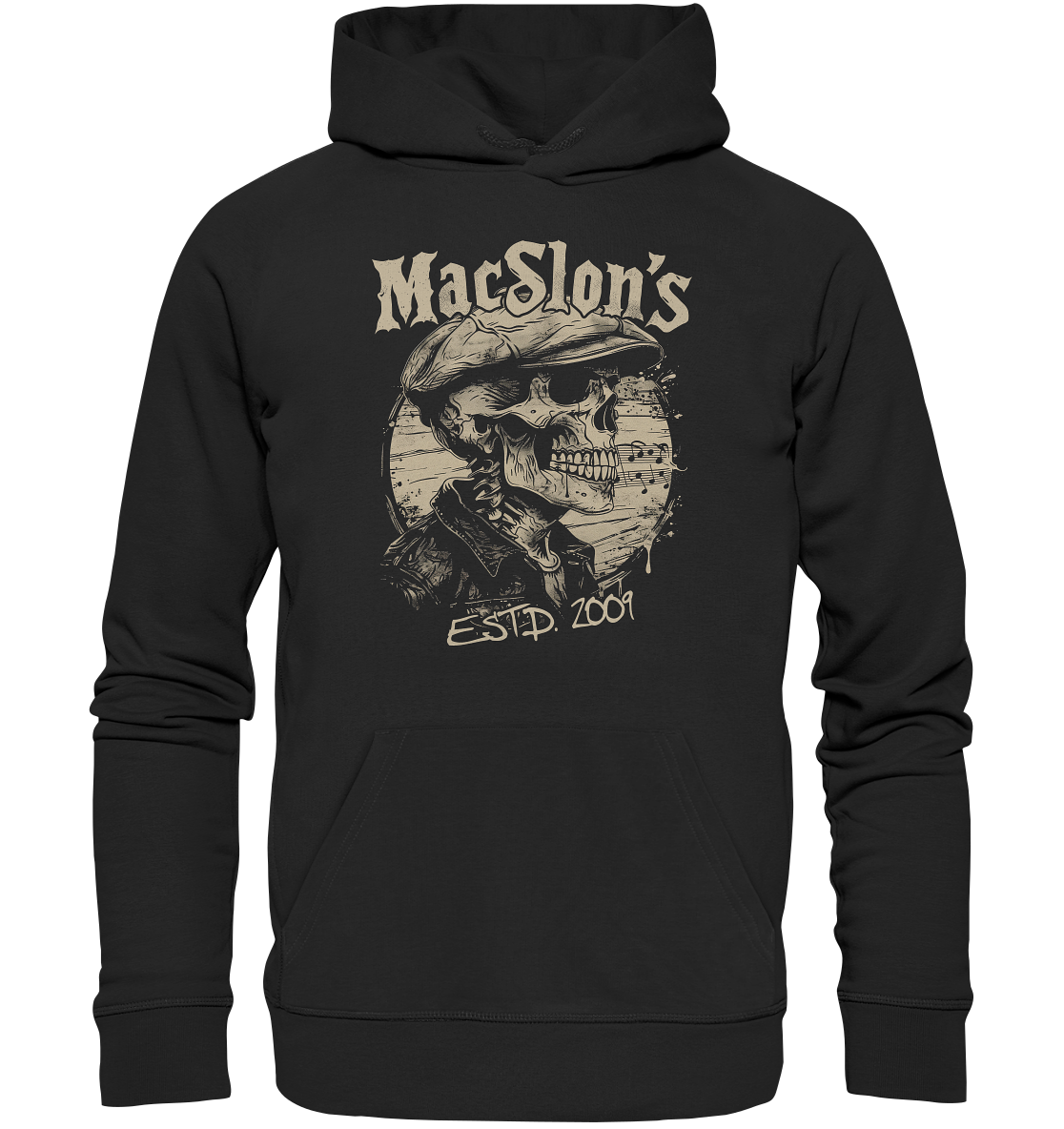 MacSlon's "Estd. 2009 / Flatcap-Skull XIII"  - Premium Unisex Hoodie