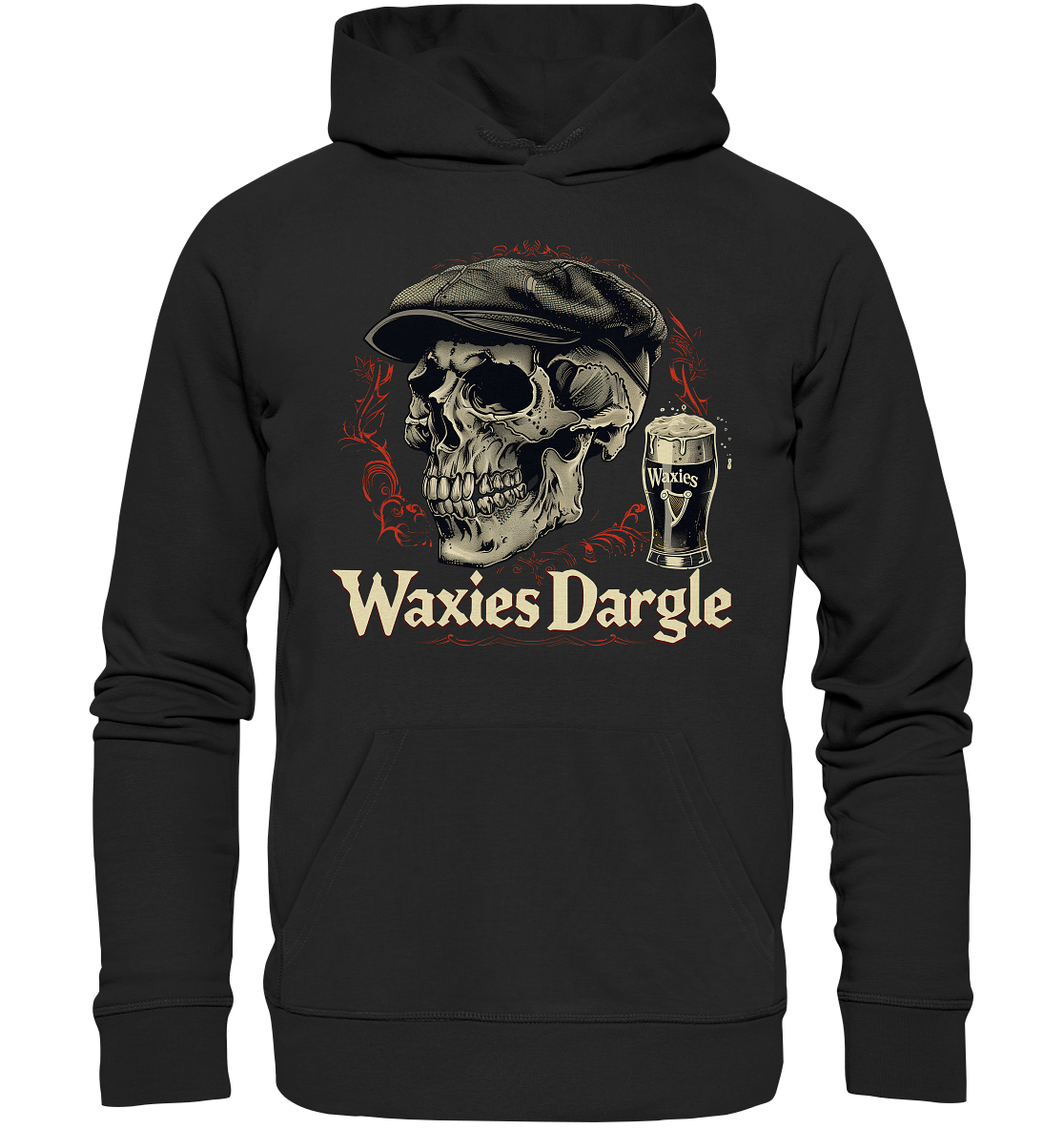 Waxies Dargle "Flatcap / Skull I"  - Premium Unisex Hoodie