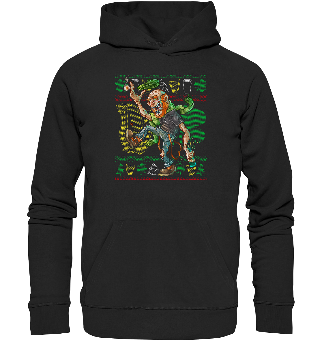 Old Irish Bastard (Christmas) - Premium Unisex Hoodie