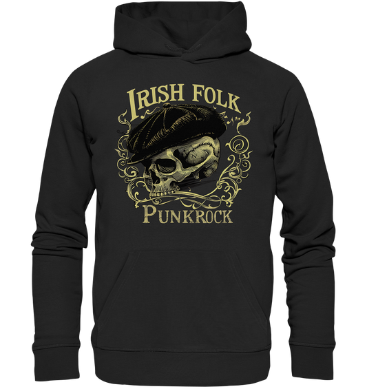 Irish Folk Punkrock "Flatcap-Skull I" - Premium Unisex Hoodie