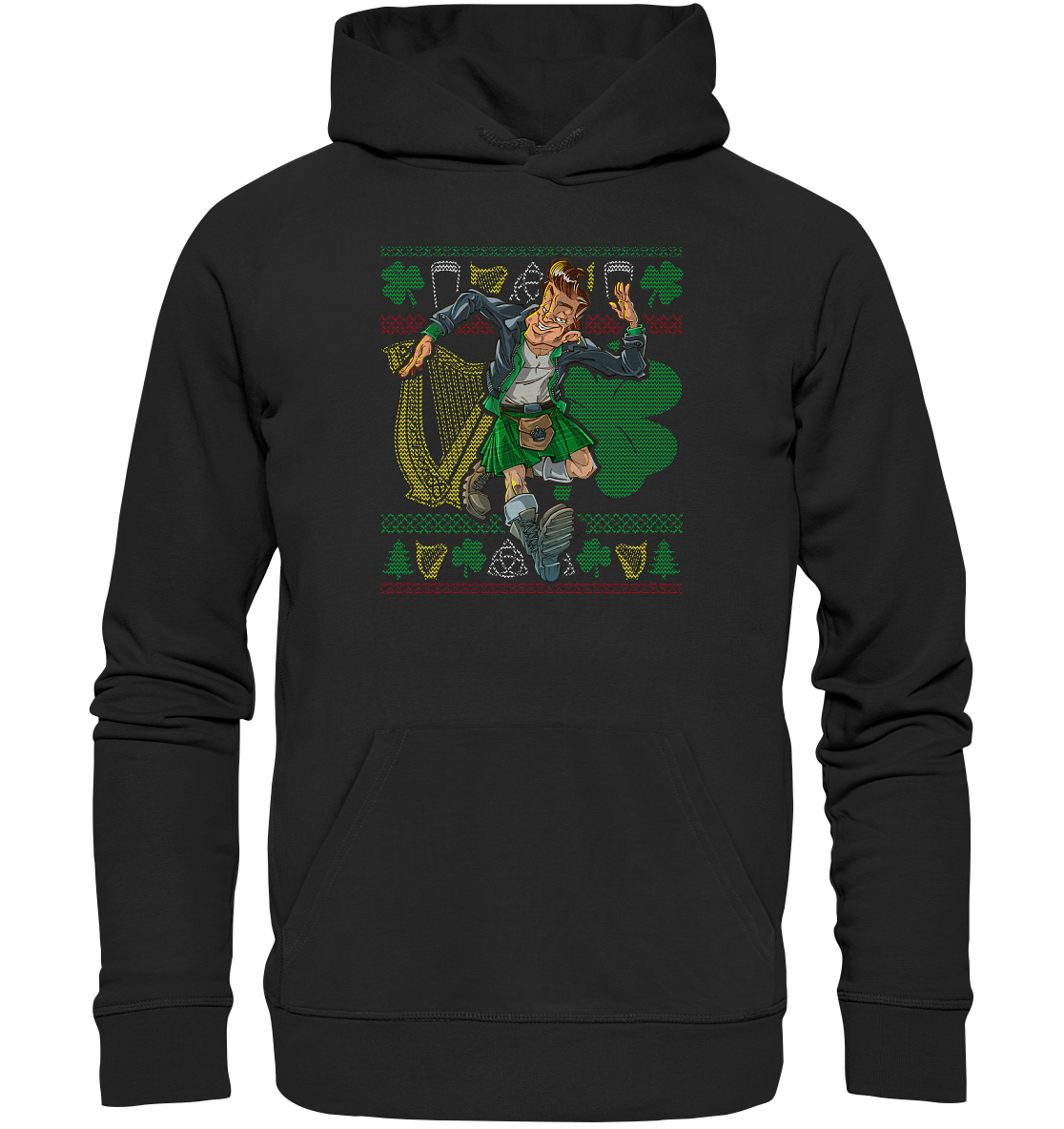 Irish Pub Guy (Christmas) - Premium Unisex Hoodie