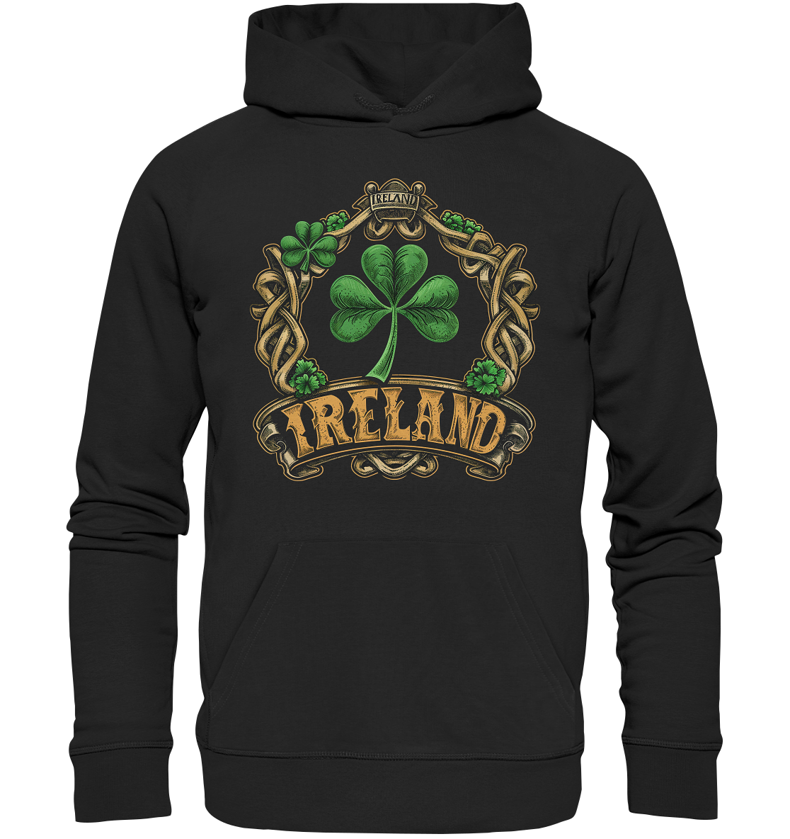 Ireland "Shamrock / Crest III" - Premium Unisex Hoodie