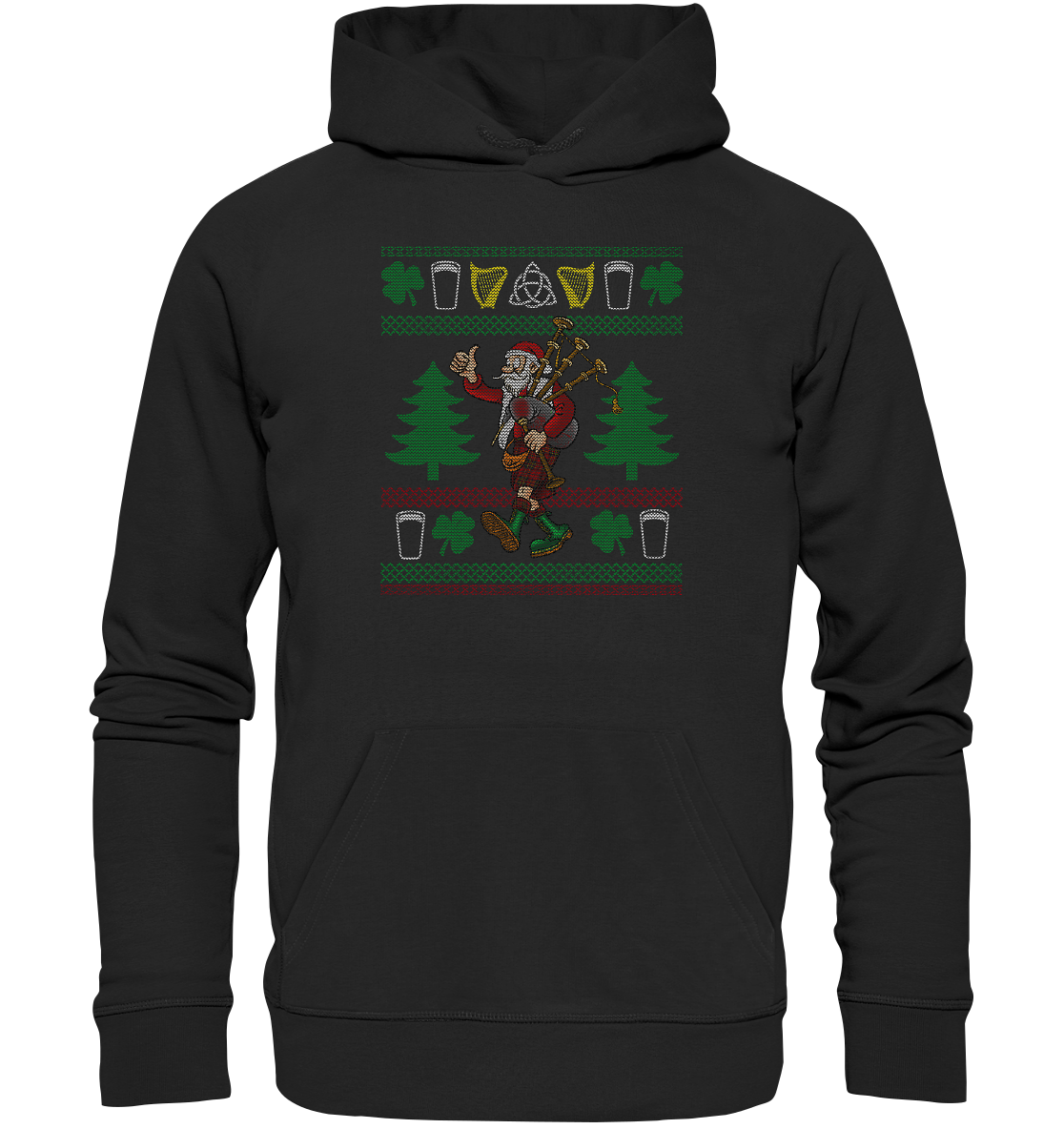 Kilted Santa (Christmas) - Premium Unisex Hoodie