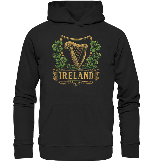 Ireland "Éire / Harp / Shamrock" - Premium Unisex Hoodie